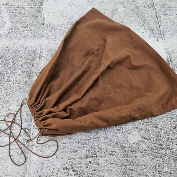 Gucci Dust Bag Brown Cotton Large Storage Bag Draw String Made in Italy authenti - Picture 8 of 9